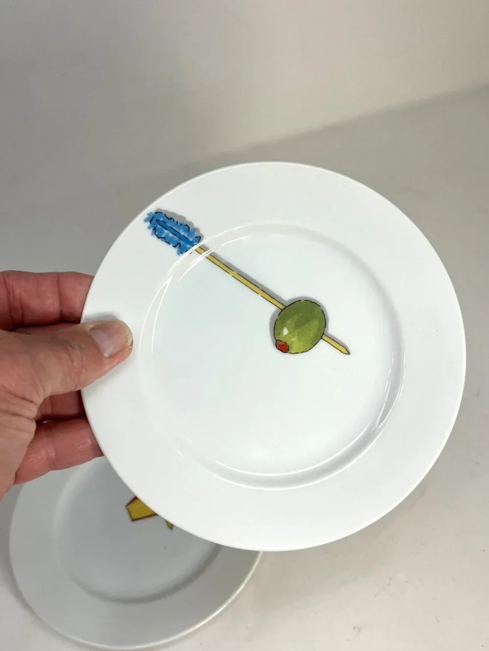 [Lot of 3] Nancy Green for Crate & Barrel TIDBITS Appetizer Dessert Plates Japan